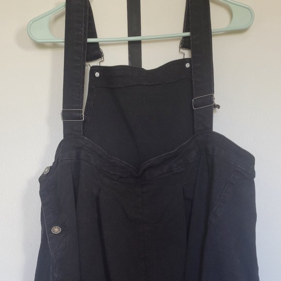 Denim Overall Dress - Picture 3 of 4